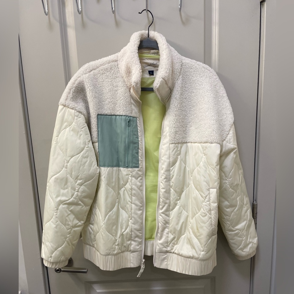 Quilted jacket with Sherpa on top